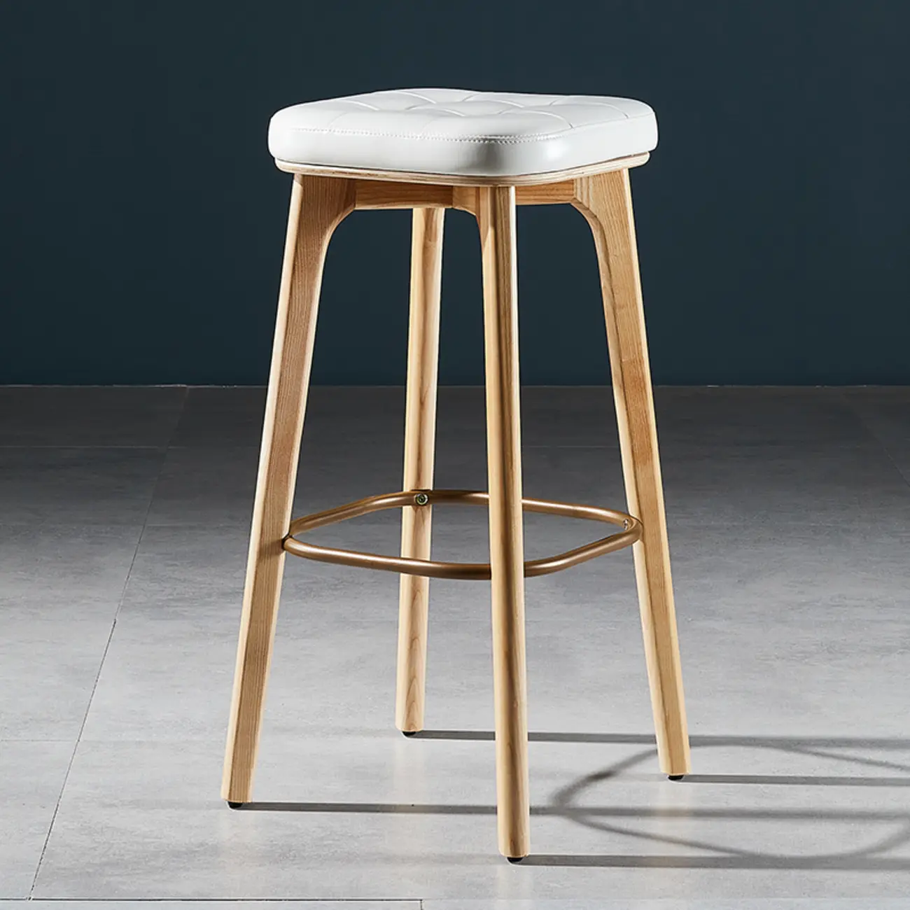 30 Inch Modern Leather Backless Bar Stools