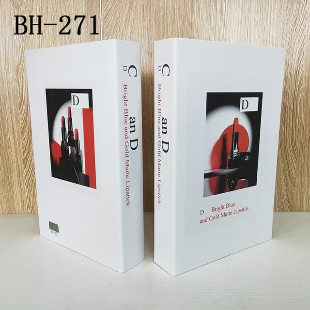 HULIANFU Ins Fashion Fake Books for Decoration Home Decor Coffee Table Book Simulation Prop Book Model Hotel Room Unopenable Box Book - Deanwangkt