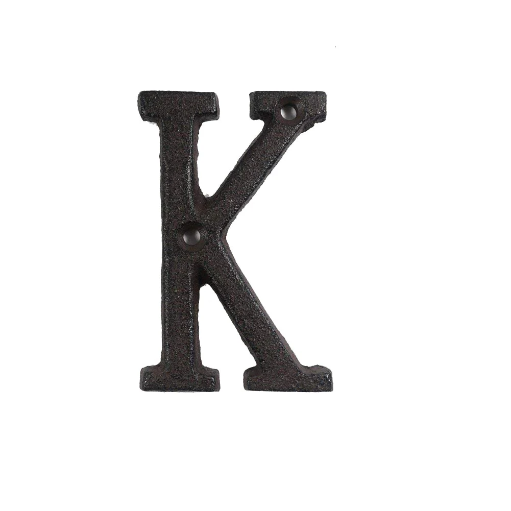 HULIANFU Metal Letters Numbers Cast Iron Decoration House Sign Doorplate DIY Cafe Wall CLH@8 - Deanwangkt