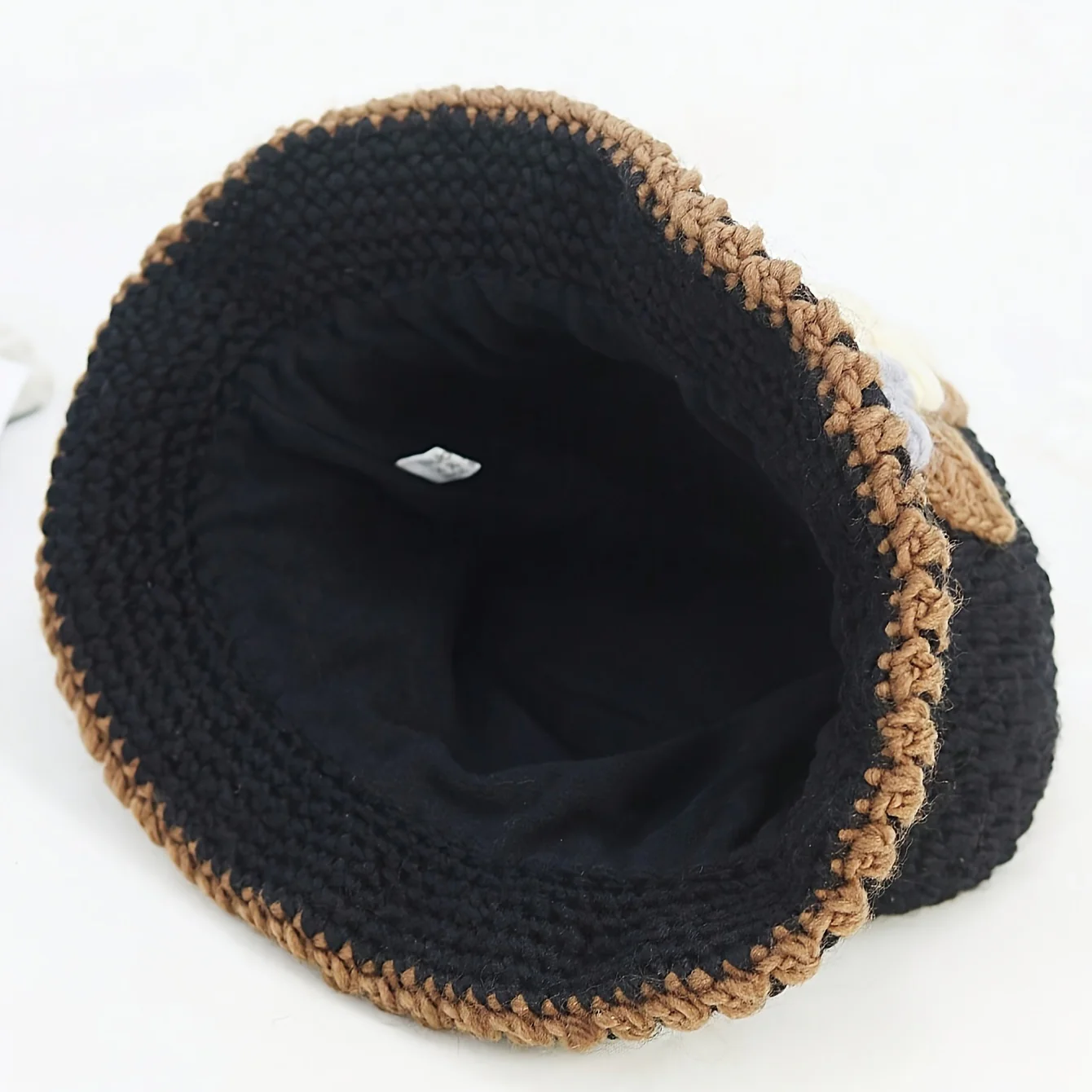 Elegant Floral Crochet Bucket Hat - Soft, Lightweight, Warm, and Breathable Fisherman Cap for Women - Perfect for Autumn and Winter Seasons - Deanwangkt