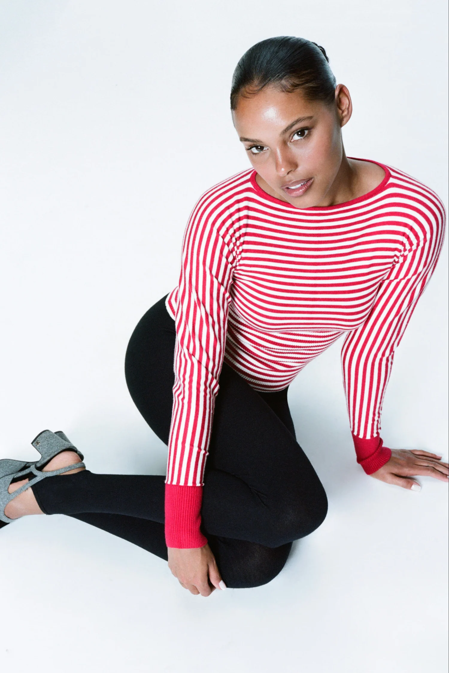 ODESSA TOP - CANDY STRIPE
