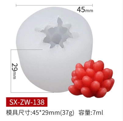 HULIANFU Mini Cactus Shape Candle Silicone Mold Handmade DIY Desktop Decoration Gypsum Epoxy Resin Aromatherapy Candle Silicone Mould - Deanwangkt