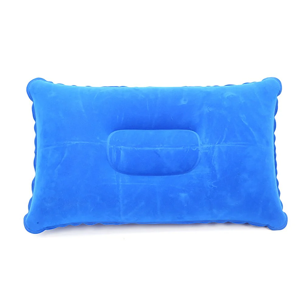 HULIANFU Ultralight Inflatable Air Pillow PVC Nylon Sleep Pillow Outdoor Camping Cushion Travel Car Backrest Airplane Head Rest Support - Deanwangkt