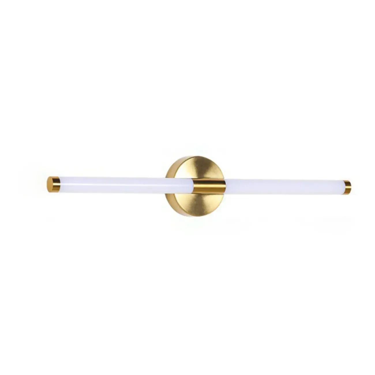 Minimalist Dimmable Gold Tube Vanity Light for Bathroom