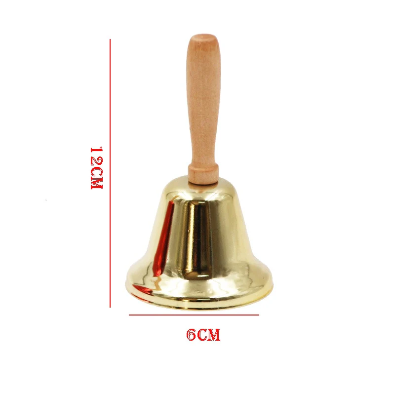 HULIANFU 2026  Christmas Hand Bell Santa Claus Jingle Bells  Gold Silver  School Handbell Restaurant Call Bell Service Supplies Xmas Decoration - Deanwangkt