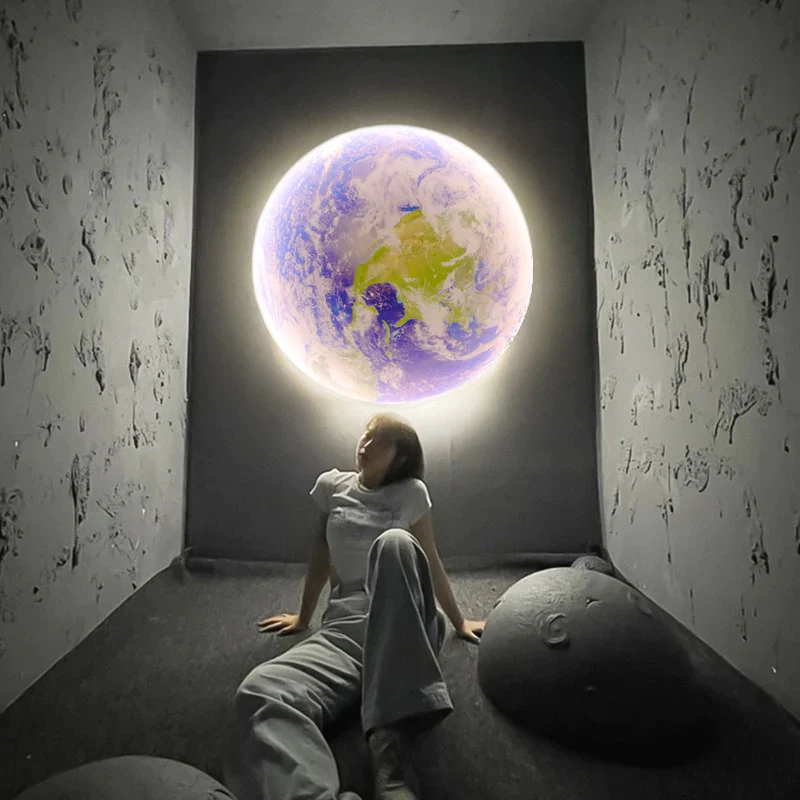 HULIANFU Modern LED Wall Lamp Moon Indoor Lighting For Bedroom Living Hall Room HOME Decoration Fixture Lights decorate Lusters Lamps - Deanwangkt