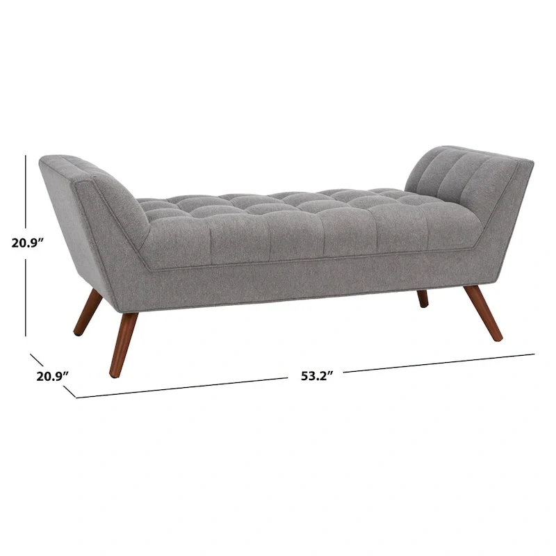SAFAVIEH Couture Mlfrid Tufted Bench - 53.2 W x 20.9 L x 20.9 H - 53Wx21Dx21H