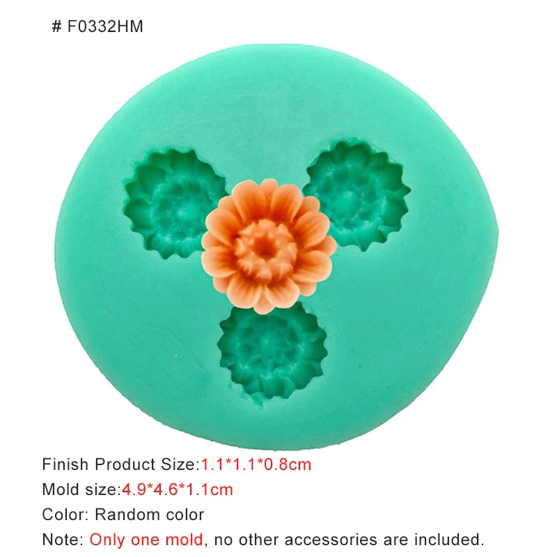 HULIANFU New Mini Flowers Series Silicone Mold DIY Handmade Fondant Cake Baking Chocolate Sugar Cake Tool Resin Polymer Clay Making Mould - Deanwangkt