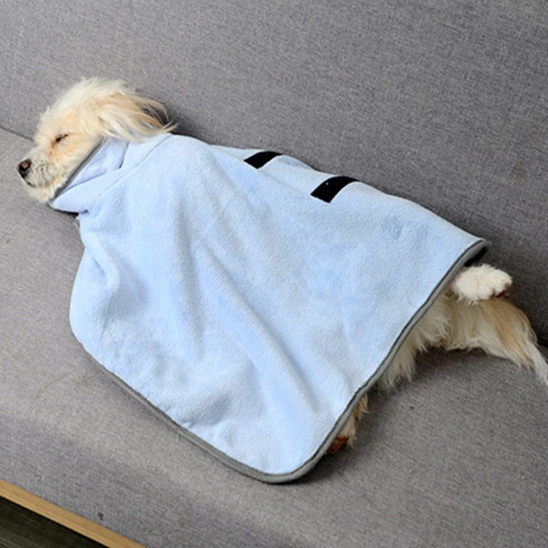 HULIANFU Pet Absorbent Towel Dog Bathrobe Xs-M Pet Dog Bath Towel For Small Medium Large Dogs Microfiber Super Absorbent Pet Drying Towel - Deanwangkt
