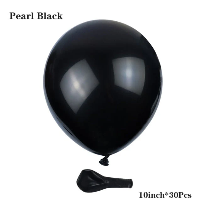 HULIANFU Silver Black Style Foil Letter Number Balloons Baby Shower Helium Ballon Happy Birthday Kids Adult Party Decoration Supplies - Deanwangkt