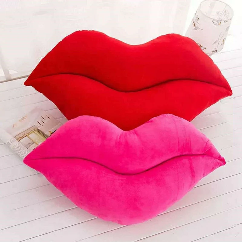 HULIANFU Sexy Red Lips Big Lips pillow Cushion Lovely Creative New plush Toys Festival gift Cute pillow - Deanwangkt