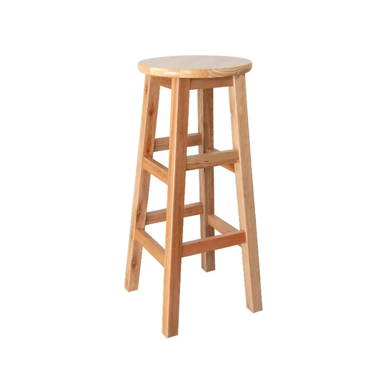 Counter Height Modern Wood Backless Bar Stools