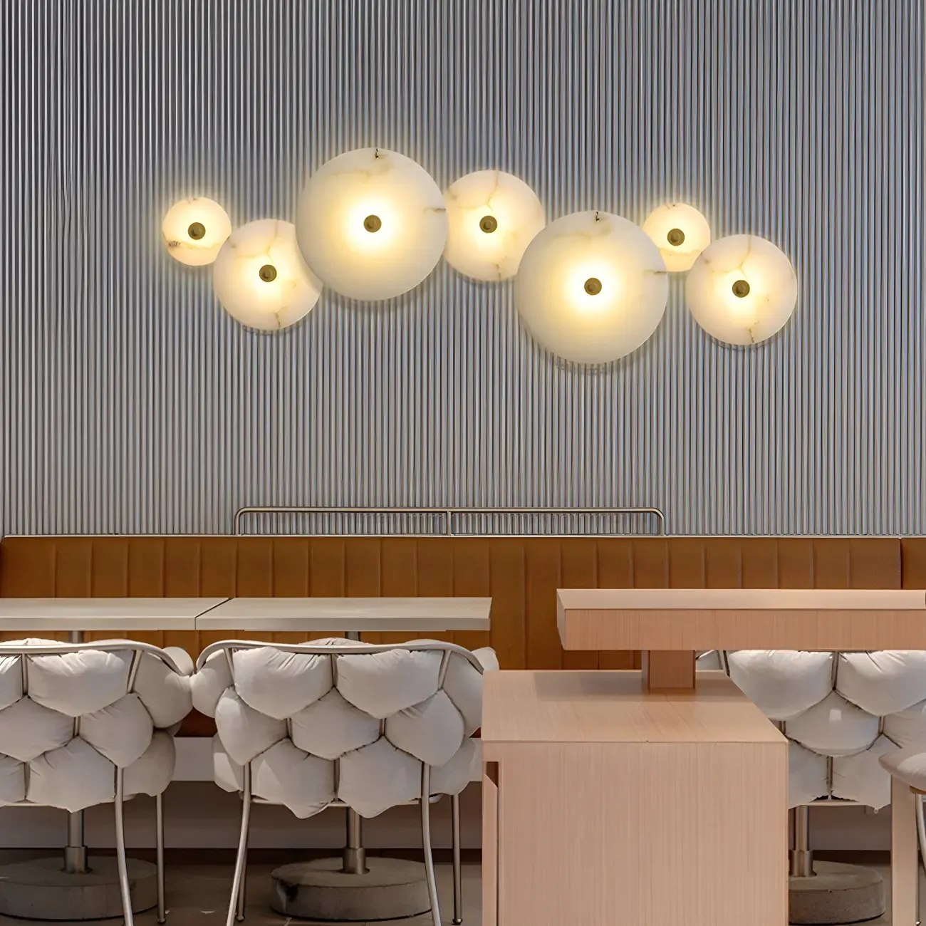 Modern Stone Acrylic LED Wall Sconce with Ambient Lighting