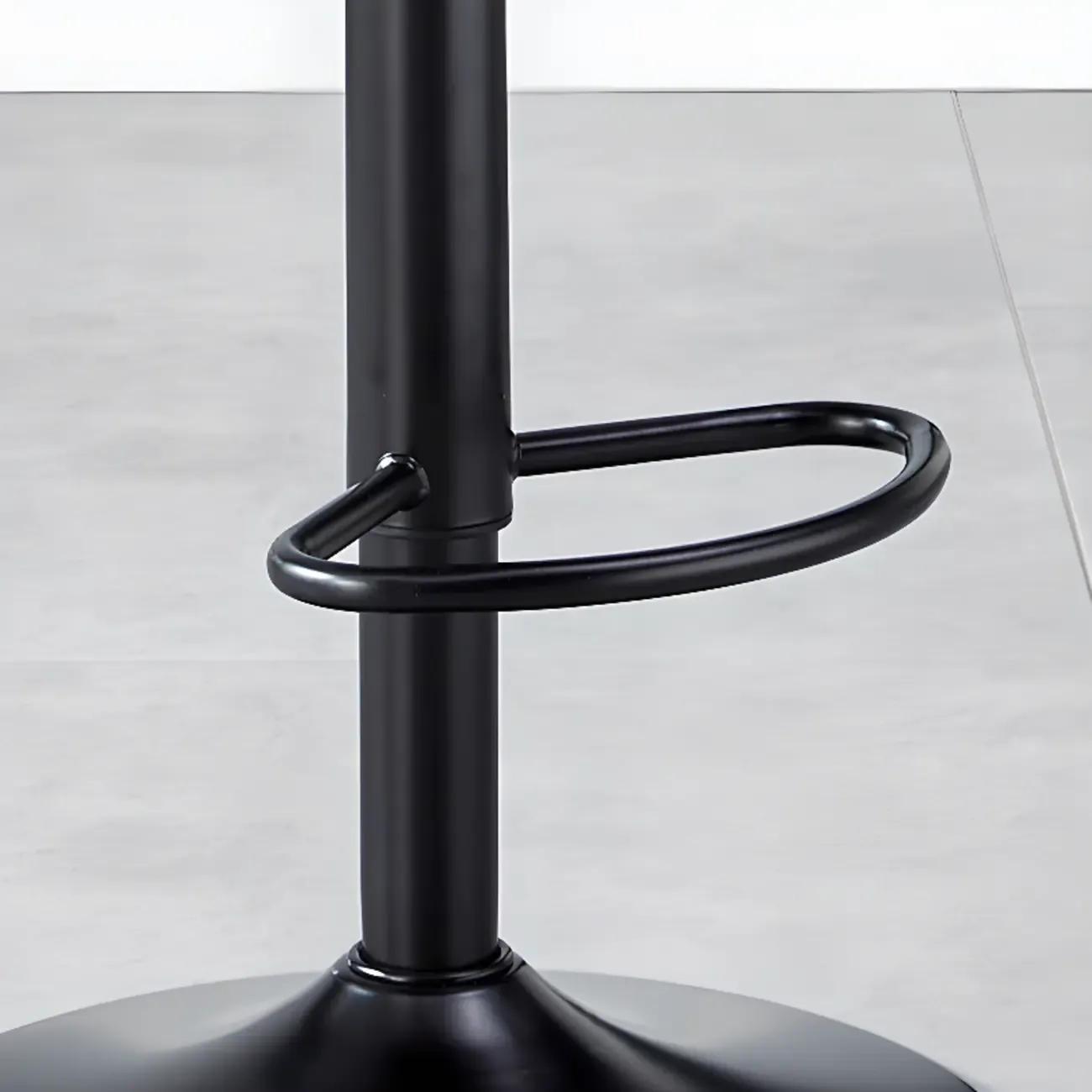 Bucket Adjustable Swivel Leather Bar Stools