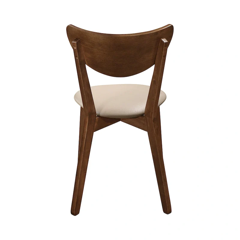 Markus Tan and Chestnut Open Back Dining Chairs (Set of 6)
