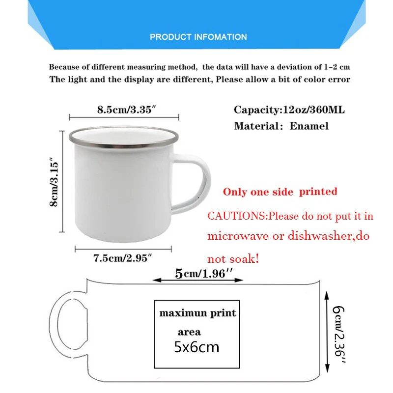 HULIANFU Merci Maîtresse/Atsem Print Coffee Mug Creative Enamel Cups Drinks Water Milk Cup Mug School Home Handle Drinkware Teacher Gifts - Deanwangkt