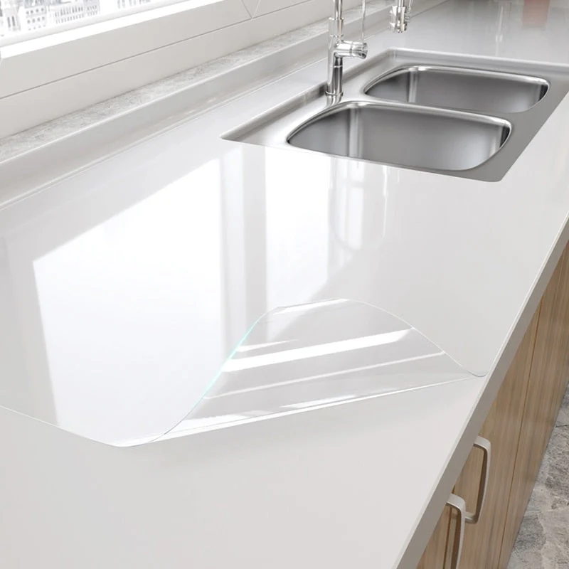 HULIANFU 2026  Kitchen Oil-proof Transparent Film Thick Self Adhesive Waterproof Countertop Furniture Marble Wallpaper Bathroom Decor Stickers - Deanwangkt