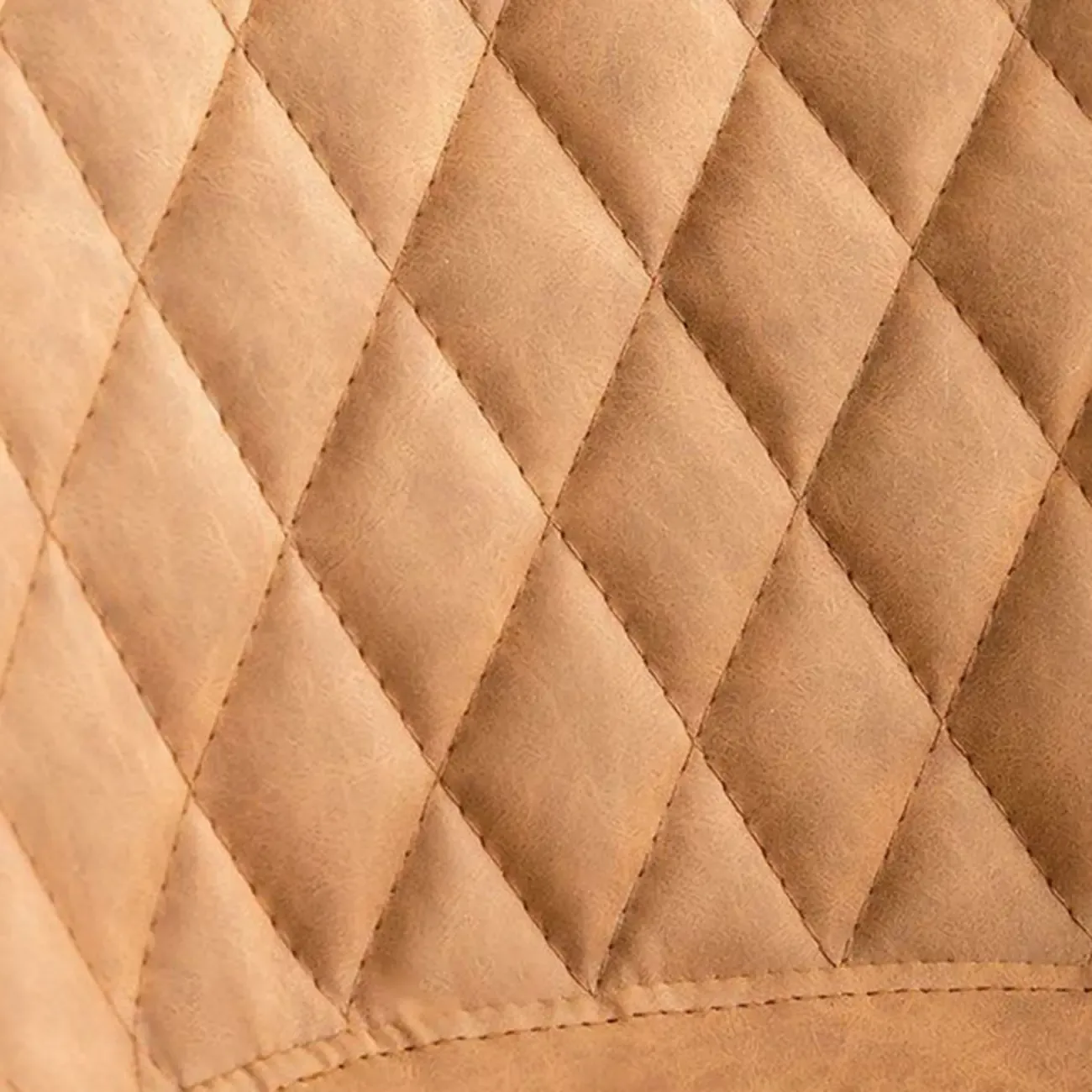 Modern Wood Tufted Upholstered Leather Bar Stool