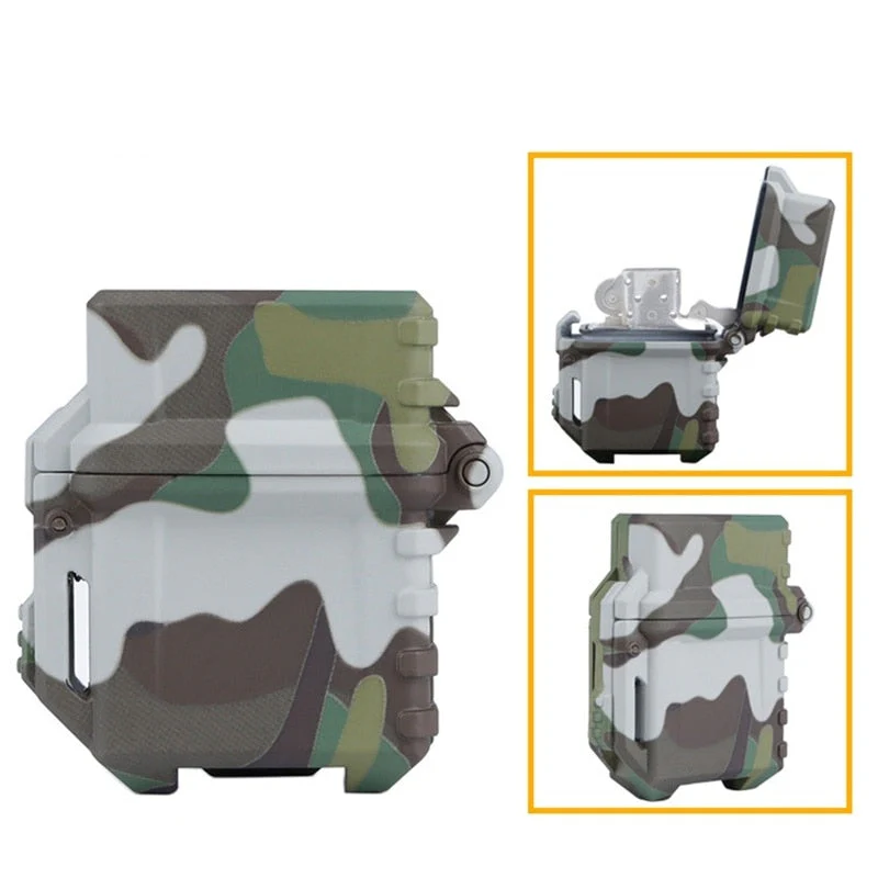 HULIANFU Tactical Kitchen Lighters Shell Storage Case Container Organizer Holder For Zippo Inner Tank Outdoor Camping Survival Tool Nylon - Deanwangkt