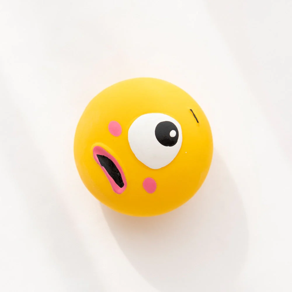 HULIANFU Pet Dog Toy Interactive Rubber Balls Pets Dog Cat Puppy ElasticityTeeth Ball Puppy Chew Toys Tooth Cleaning Balls Toys for Dogs - Deanwangkt