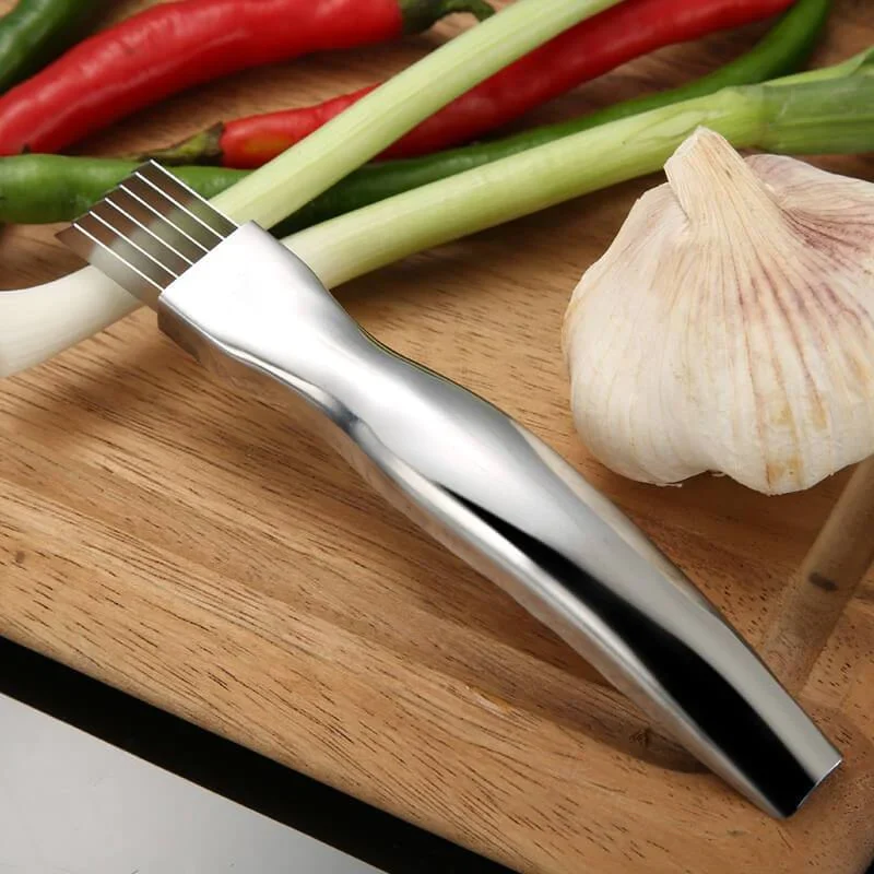 HULIANFU Onion Garlic Vegetable Cutter Knife Cut Onions Garlic Tomato Device Shredders Slicers Kitchen Accessories Cooking Tools - Deanwangkt