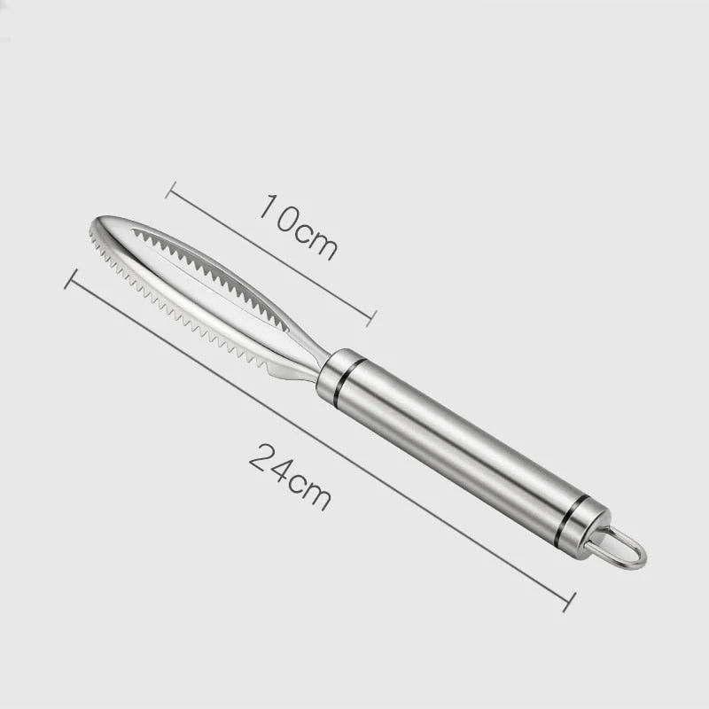 HULIANFU Kitchen accessories Stainles Fish Scales Scraping Graters Fast Remove Fish Cleaning Peeler Scraper Fish bone tweezers tool gadge - Deanwangkt