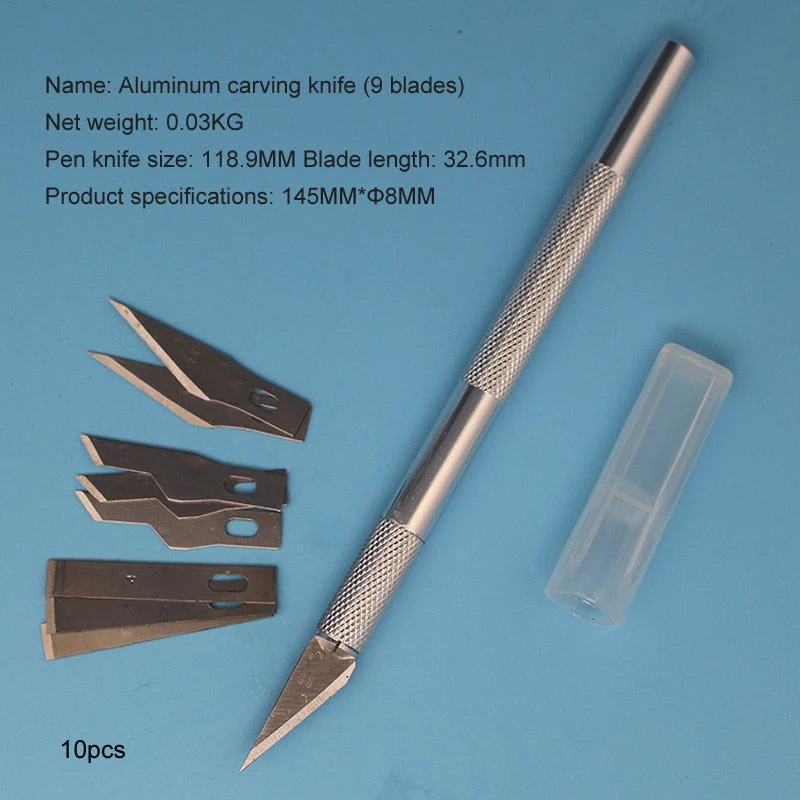 HULIANFU With Box Model Tool Making 13 Blade Polymer Clay Multifunction Pen Knifes Metal Scalpel Knife Tools Kit Knife - Deanwangkt