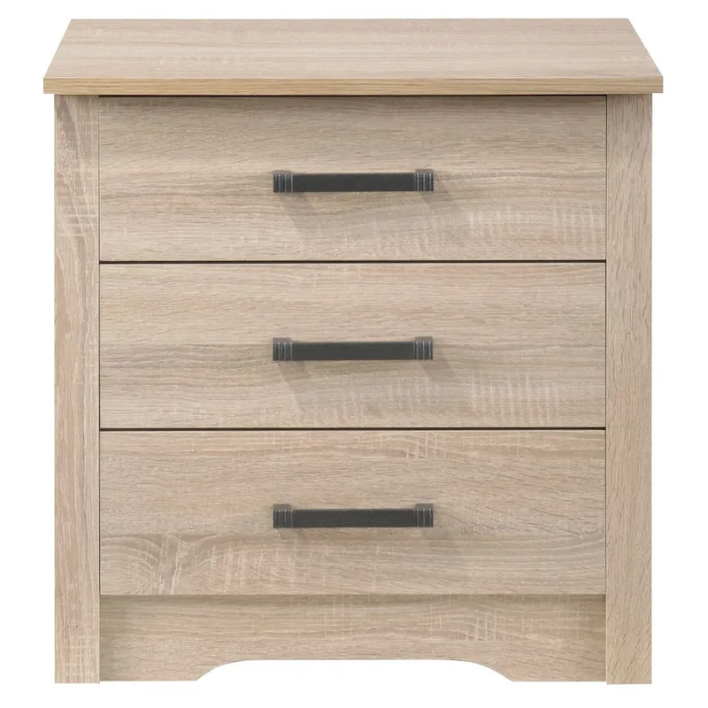 Hudson 3-drawer Nightstand
