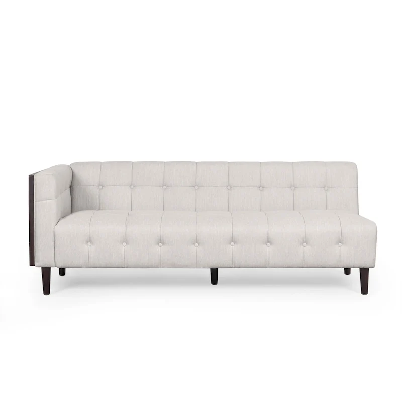 Clermont Mid-century Tufted Sectional Sofa by Christopher Knight Home - 114.00 L x 114.00 W x 30.75 H