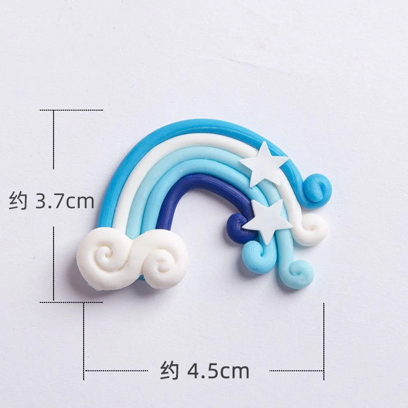 HULIANFU Soft Clay Number Balloon Cake Birthday Topper 1st Birthday Party Decorations Kids Baby Shower Girl  Happy Birthday Cake Topper - Deanwangkt