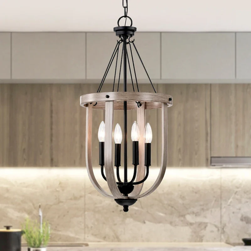 Giano 14 Inch Water Drop Shape Pendant with 4 Light