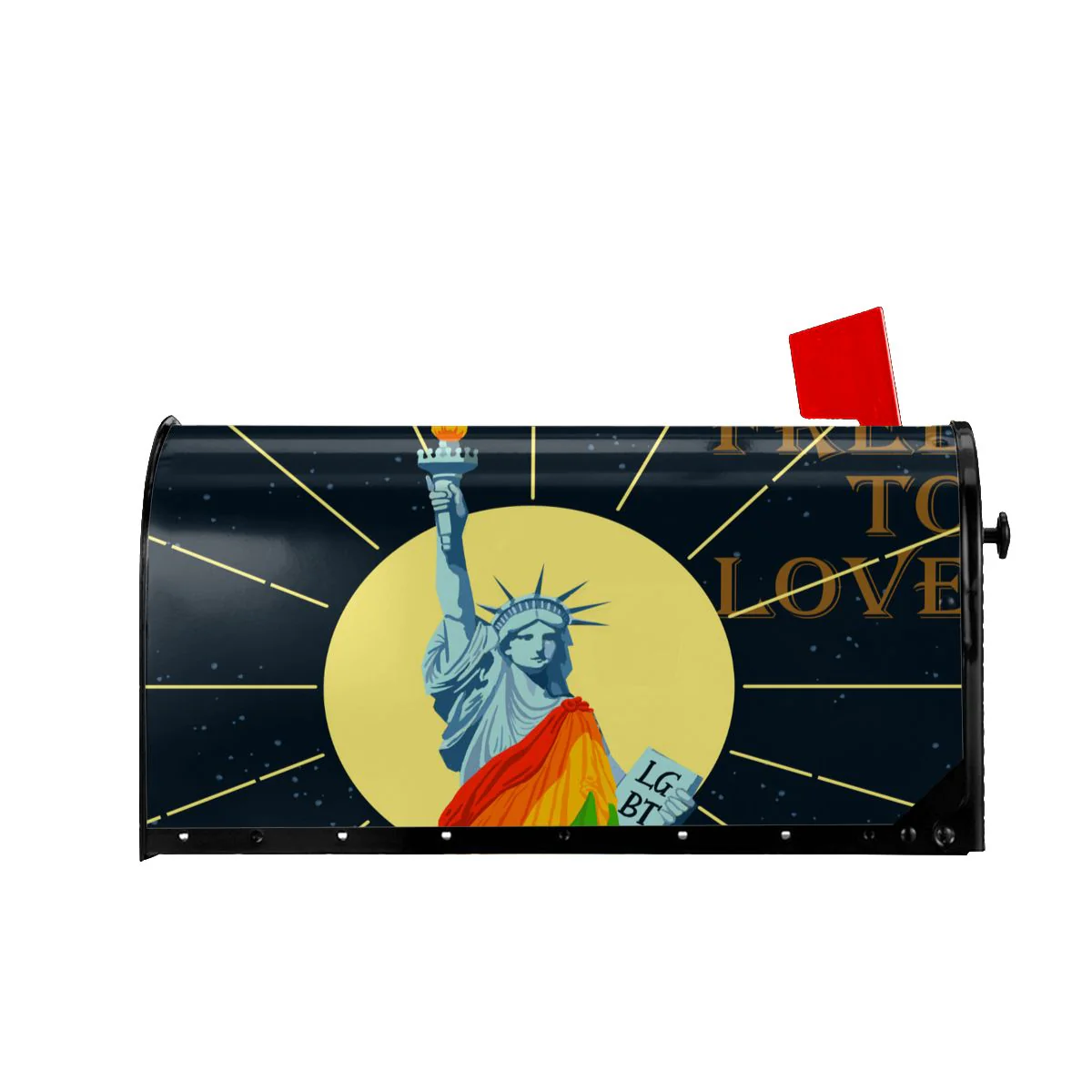 HULIANFU Rainbow Lucky Cute Cat Chinese Panda Magnetic Waterproof Sunscreen American Standard&Large Size Mailbox Protective Covers - Deanwangkt