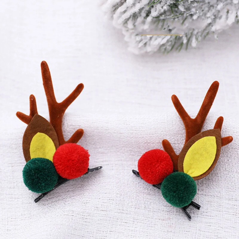 HULIANFU 2026  Christmas Headband Adornment Cute Antler Festival Style Headband Reindeer Ornaments Party Horns Cosplay Accessories - Deanwangkt
