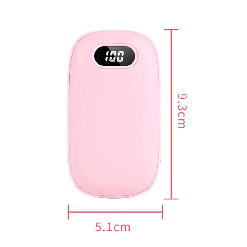 HULIANFU Portable USB Heater Rechargeable Electric Hand Warmer In Winter Double-Sided Heating Mini Mobile Power Supply Handwarmer 2 In 1 - Deanwangkt