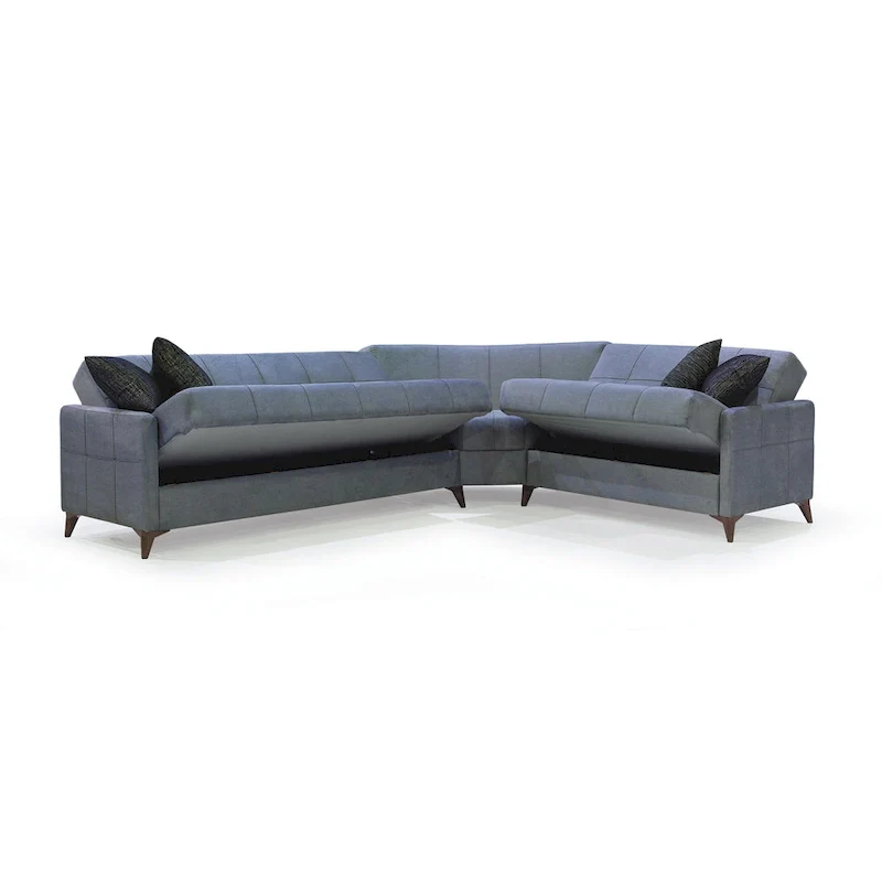 Nazim Fabric Convertible Sleeper Sectional Sofa
