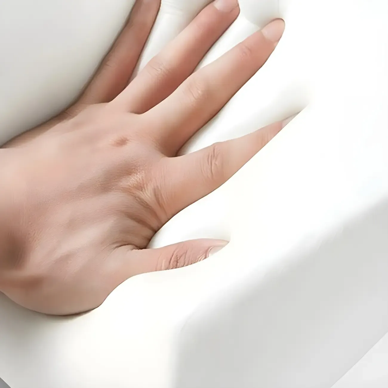 Modern Upholstered Rocking Chair with Spindle Back in Beige