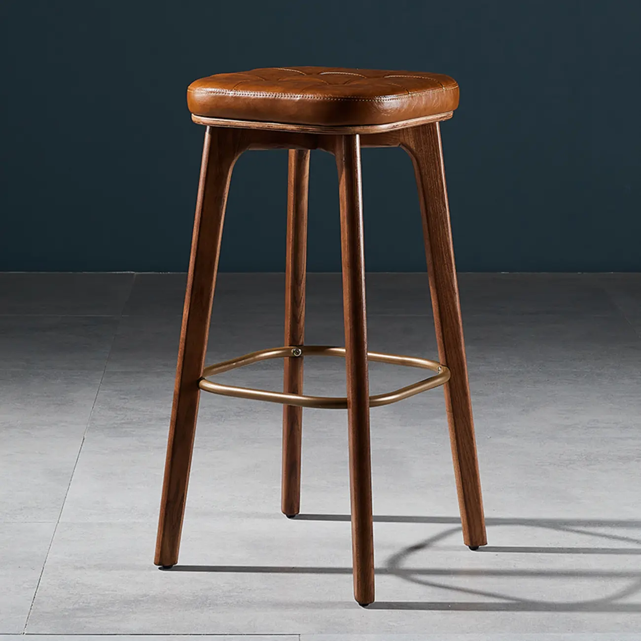 30 Inch Modern Leather Backless Bar Stools