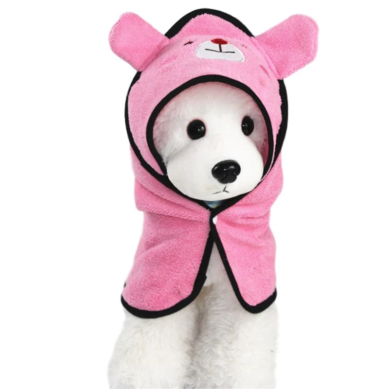 HULIANFU S/M/L Pet Dog Bath Towel Soft Dog Towel Super Absorption Drying Bath Towel for Dog Cat Puppy Bathrobes Pet Cleaning Supplies - Deanwangkt