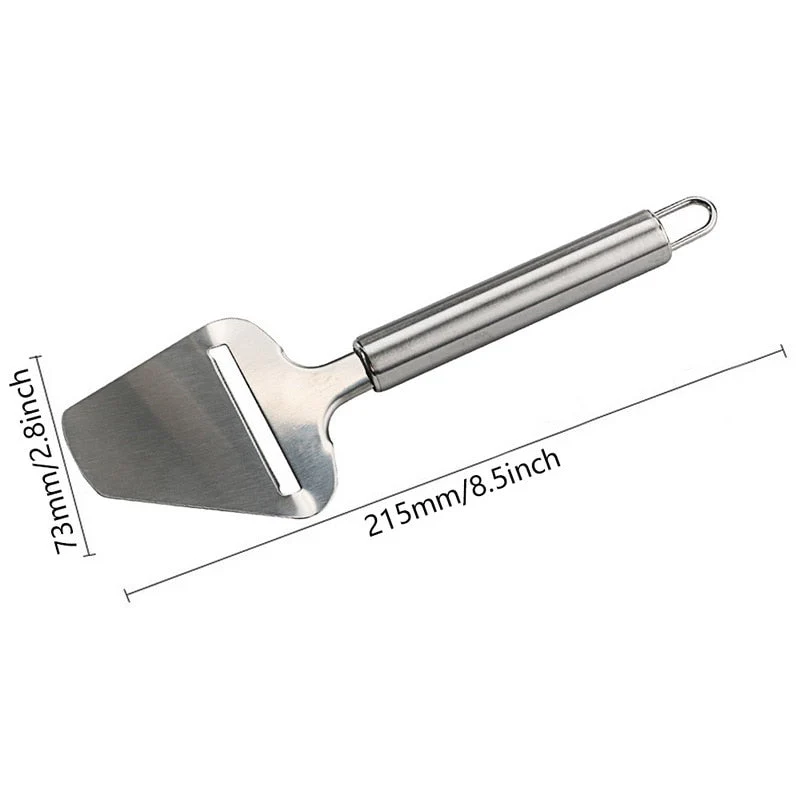 HULIANFU Silver Stainless Steel Cheese Peeler Cheese Slicer Cutter Butter Slice Cutting Knife Kitchen Cooking Cheese Tools - Deanwangkt