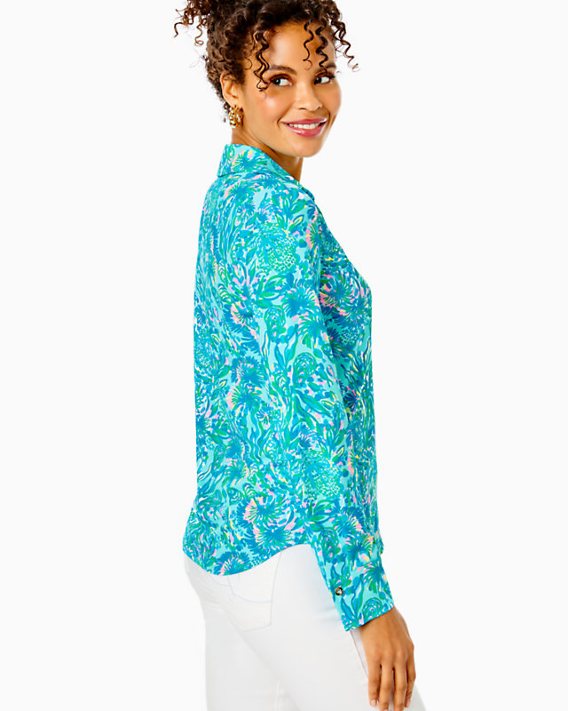 UPF 50+ ChillyLilly Marlena Button Down Top