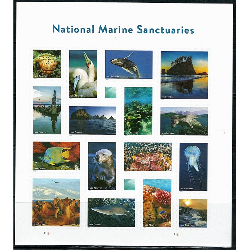 Marine Sanctuaries 2022, (Sheet of 16) - TWENTYSTAMPS