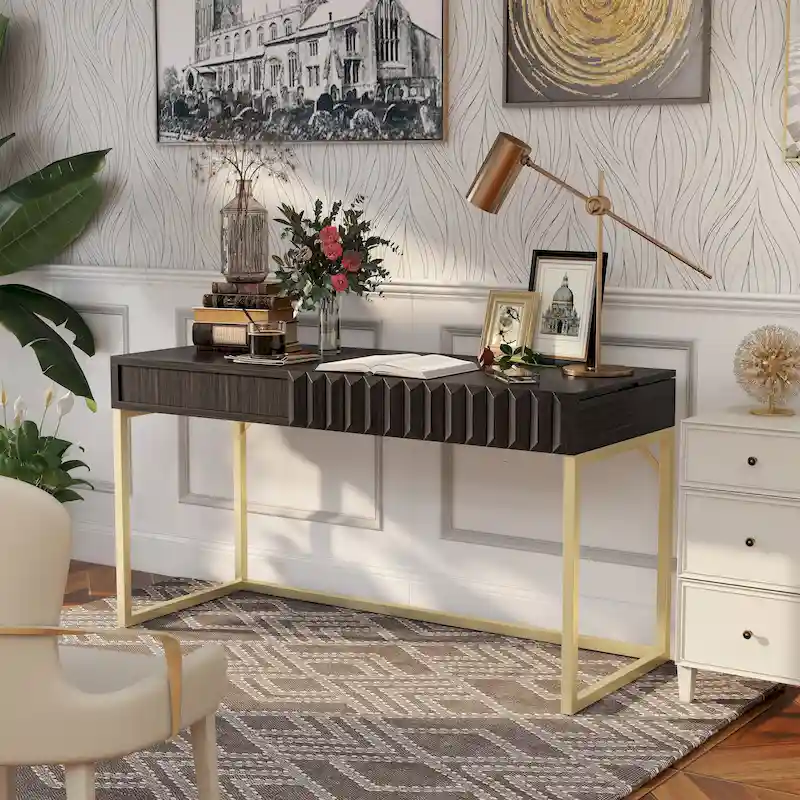 Bird Modern 57-inch Metal Lift-top Standing Desk by Furniture of America