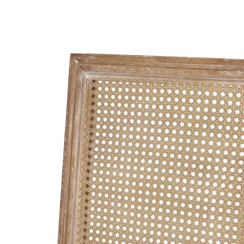 Regan Wood and Cane Upholstered Expandable 7 Piece Dining Set by Christopher Knight Home