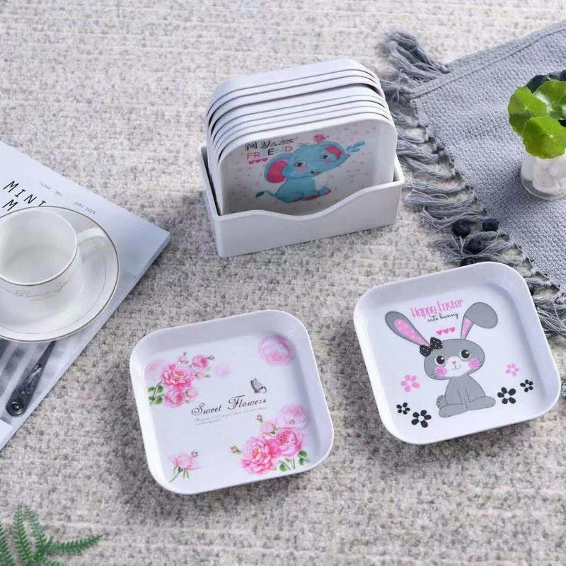 HULIANFU Snack Platter Snack Dish Small Bone Dish Spit Bone Dish Melamine Plate Small Plate Household Bone Bone Small Dish Cake Plate - Deanwangkt