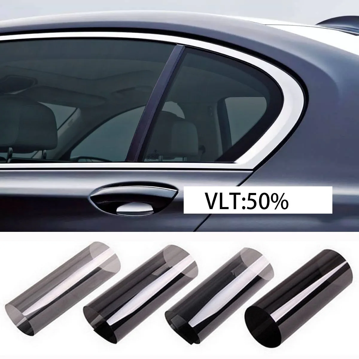 HULIANFU Width 40/50/60/70/80/90 cm Heat & UV Block Professional Window Tint Auto Car UV Protector Glass Sticker Sun Shade Window Film - Deanwangkt