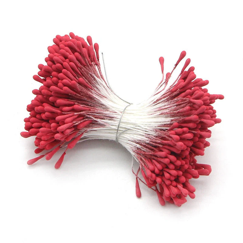 HULIANFU 2026  Lucia Crafts 144/420/600/1000pcs /Lot  Flowers Stamen 2mm  DIY Artificial Flowers  Wreath For Wedding Party Home Decor  D0401 - Deanwangkt