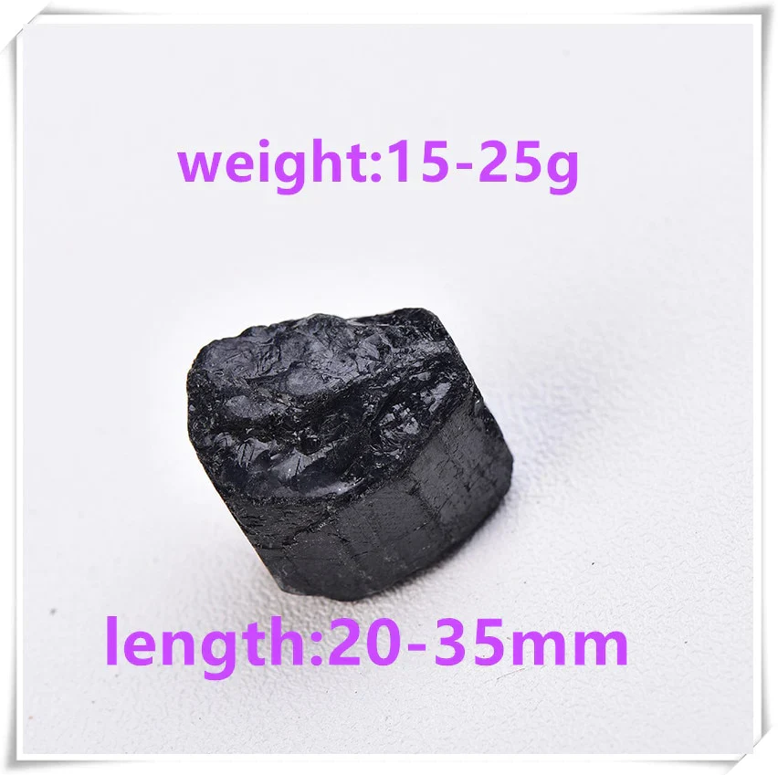 HULIANFU Natural Black Tourmaline Gravel Raw Gemstone Mineral Specimen Irregular Crystal Healing Advanced Collection Eliminate Magnetism - Deanwangkt