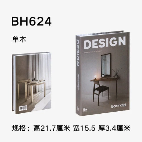 HULIANFU Ins Fashion Fake Books for Decoration Home Decor Coffee Table Book Simulation Prop Book Model Hotel Room Unopenable Box Book - Deanwangkt