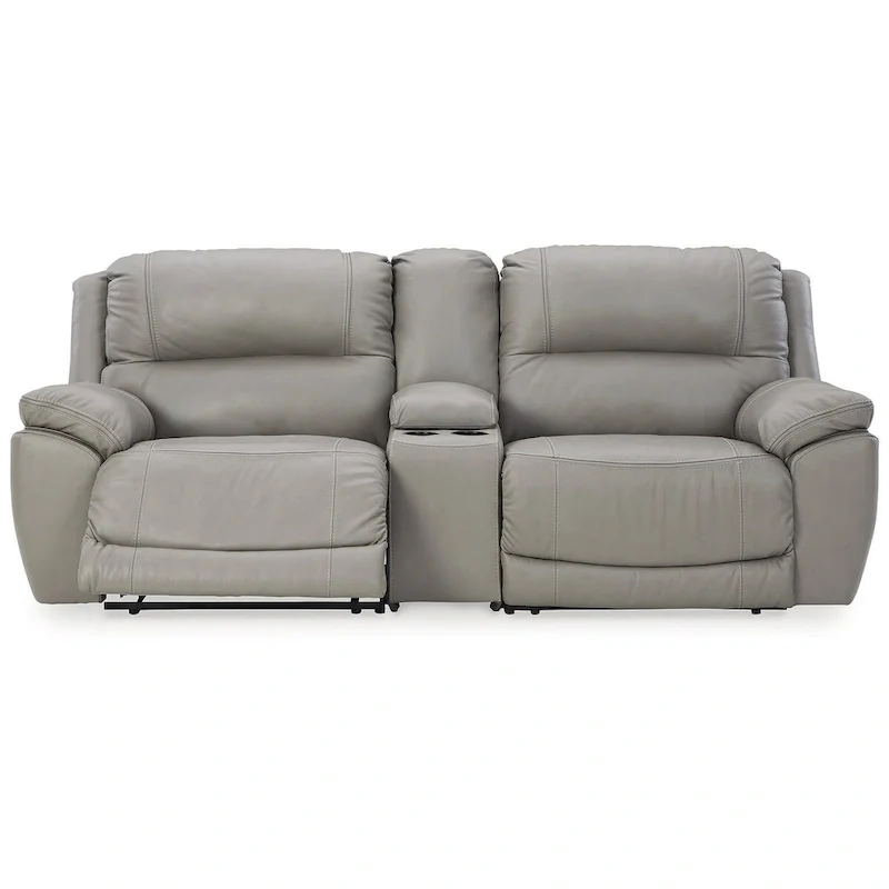 Signature Design by Ashley Dunleith 3-Piece Power Reclining Sectional Loveseat with Console