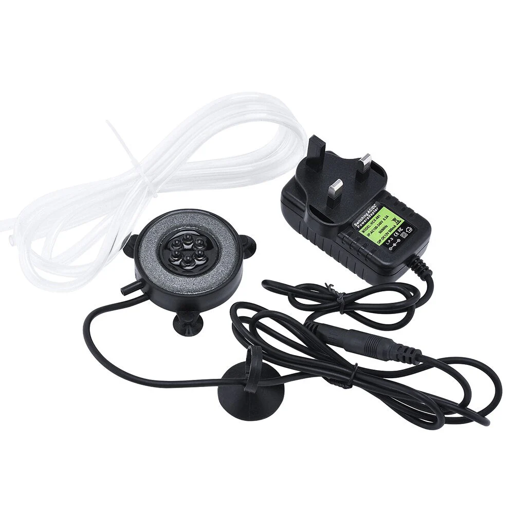 HULIANFU Underwater Submersible Fish Tank Light Color Changing LED Air Bubble Light Aquarium Air Bubble Lamp Making Oxygen for Fish Tank - Deanwangkt